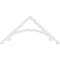 Ekena Millwork Pitch Legacy Architectural Grade PVC Gable Pediment, 36"W x 16 1/2"H x 1"P (11/12) GPP036X017X100LEG - alternate 2
